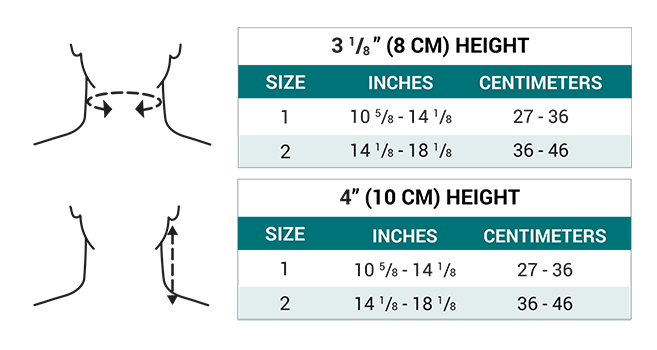 Push med Neck Brace, 8 cm